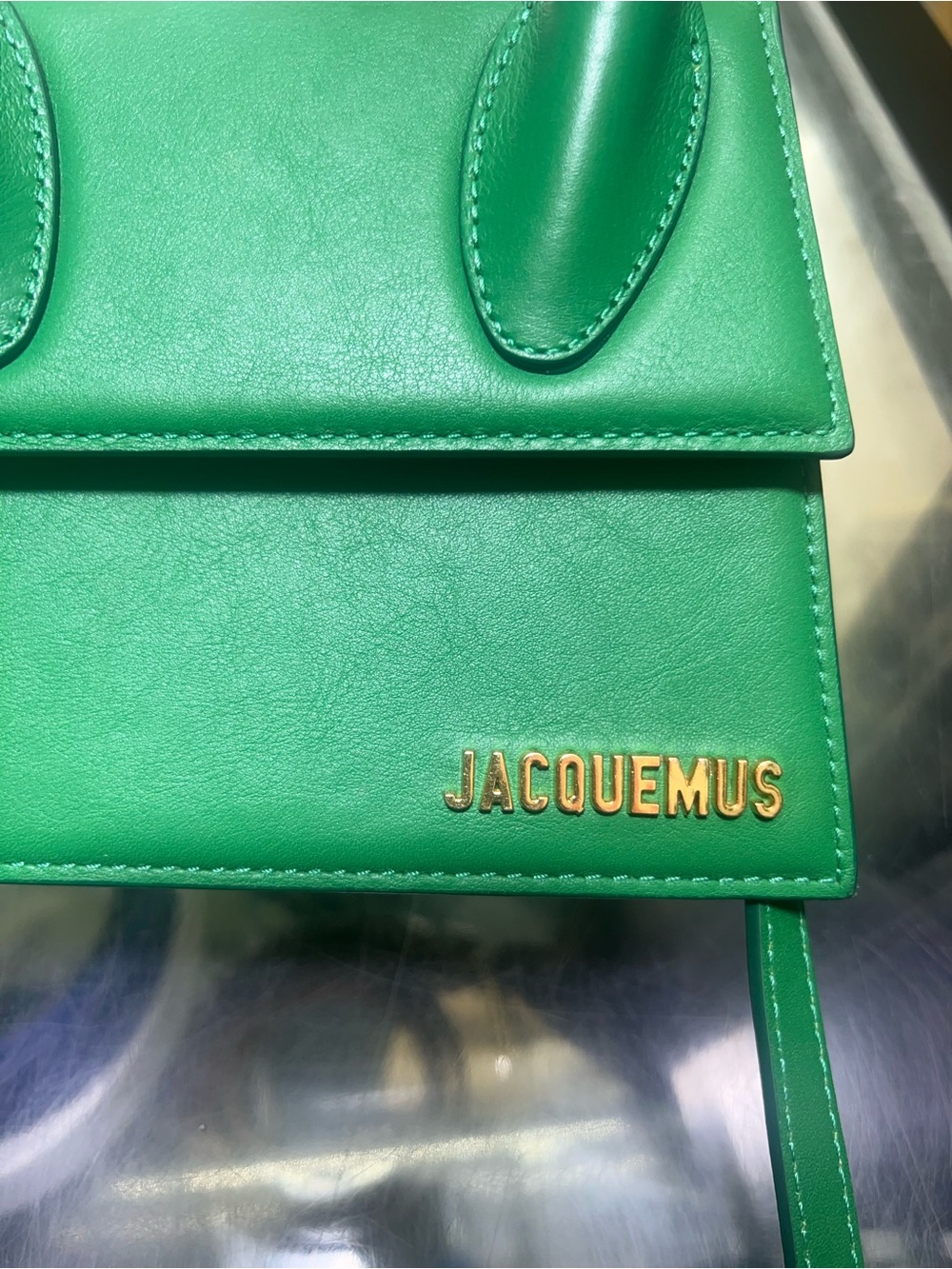 Jacquemus Emerald Green Mini Top-Handle Le Chiquito Crossbody - Picture 2 of 12